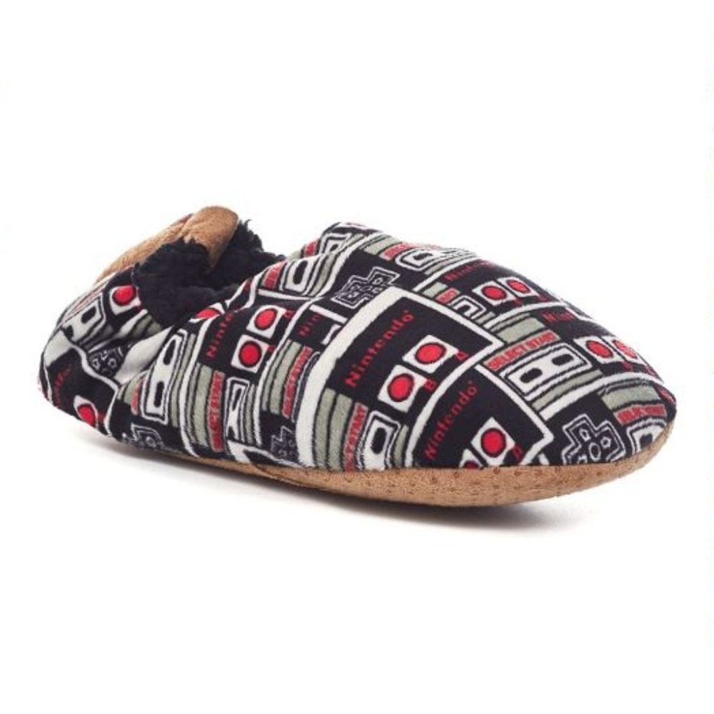 NINTENDO Men's Fuzzy Slippers